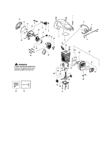 Shield  /  Cylinder  /  Crankshaft parts for Poulan Chainsaw PP4218AVHD TYPE 2 from AppliancePartsPros.com