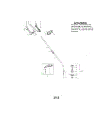 Shaft  /  Handle  /  Shield parts for Poulan Grass Line Trimmer PP428C from AppliancePartsPros.com