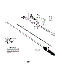 Handle  /  Flex Bar  /  Driveshaft parts for Poulan Pruner PP446 from AppliancePartsPros.com