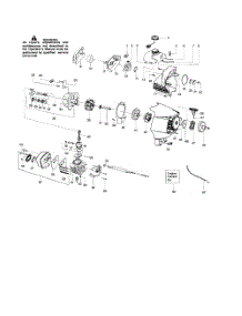 Cylinder  /  Crankshaft  /  Crankcase parts for Poulan Pruner PP446E TYPE 1 from AppliancePartsPros.com