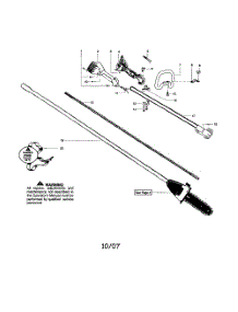 Driveshaft  /  Handle parts for Poulan Pruner PP446E TYPE 2 from AppliancePartsPros.com