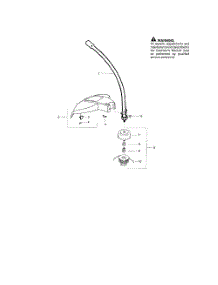 Shield  /  Cutting Head parts for Poulan Pruner PP446ET from AppliancePartsPros.com