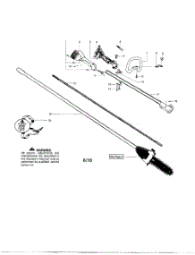 Drive Shaft  /  Handle parts for Poulan Pruner PP446ET TYPE 1 from AppliancePartsPros.com