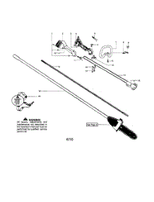 Drive Shaft  /  Handle parts for Poulan Pruner PP446ET TYPE 2 from AppliancePartsPros.com