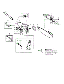 Oil Tank  /  Bar  /  Chain parts for Poulan Pruner PP446ET TYPE 3 from AppliancePartsPros.com