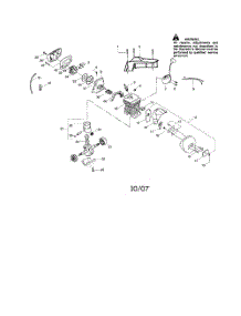 Cylinder  /  Shield  /  Crankshaft parts for Poulan Chainsaw PP4620AV from AppliancePartsPros.com
