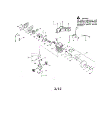 Cylinder  /  Crankshaft  /  Shield parts for Poulan Chainsaw PP4620AVX from AppliancePartsPros.com