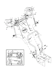 Handles parts for Poulan Snow Removal Equipment PP524A from AppliancePartsPros.com