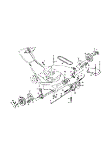 Wheels  /  Tires  /  Belt  /  Drive Cover parts for Poulan Walk Behind Lawn Mower PP750PS from AppliancePartsPros.com