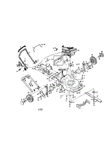 Engine  /  Handle  /  Housing parts for Poulan Walk Behind Lawn Mower PP850PEA from AppliancePartsPros.com