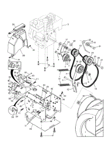Chassis  /  Engine  /  Pulleys parts for Poulan Snow Removal Equipment PP8527ESA from AppliancePartsPros.com