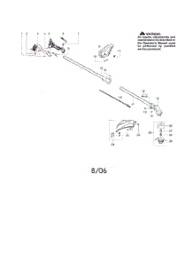 Driveshaft  /  Handle  /  Shield parts for Poulan Grass Line Trimmer PPB200 from AppliancePartsPros.com