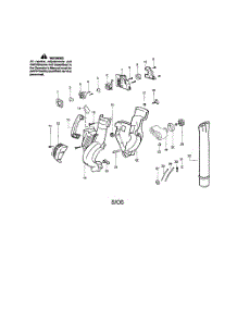 Housing  /  Tube parts for Poulan Leaf Blower PPB2000 TYPE 1 from AppliancePartsPros.com