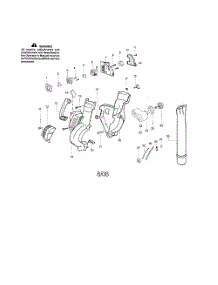 Housing  /  Tube parts for Poulan Leaf Blower PPB2000 TYPE 2 from AppliancePartsPros.com