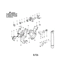 Housing  /  Tube parts for Poulan Leaf Blower PPB2000LE TYPE 3 from AppliancePartsPros.com