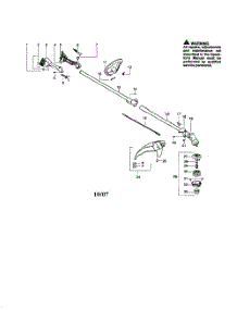 Driveshaft  /  Handle  /  Shield parts for Poulan Grass Line Trimmer PPB200E TYPE 1 from AppliancePartsPros.com