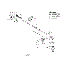 Driveshaft  /  Handle  /  Shield parts for Poulan Grass Line Trimmer PPB200E TYPE 2 from AppliancePartsPros.com