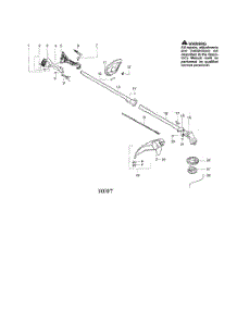Driveshaft  /  Shield  /  Handle parts for Poulan Grass Line Trimmer PPB250E TYPE 2 from AppliancePartsPros.com