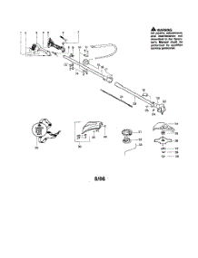 Driveshaft  /  Handle  /  Shield parts for Poulan Grass Line Trimmer PPB300E from AppliancePartsPros.com