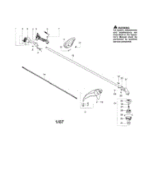 Driveshaft  /  Shield  /  Handle parts for Poulan Grass Line Trimmer PPB32SST from AppliancePartsPros.com
