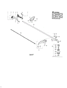 Driveshaft  /  Shield  /  Handle parts for Poulan Grass Line Trimmer PPB32SST TYPE 2 from AppliancePartsPros.com