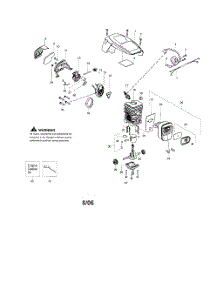 Shield  /  Cylinder  /  Crnakshaft parts for Poulan Chainsaw PPB4018 TYPE 1 from AppliancePartsPros.com