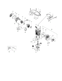 Cylinder  /  Shield  /  Crankshaft parts for Poulan Chainsaw PPB4218 TYPE 2 from AppliancePartsPros.com