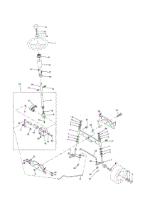 Steering Assembly parts for Poulan Riding Mower Tractor PPR1742STA from AppliancePartsPros.com