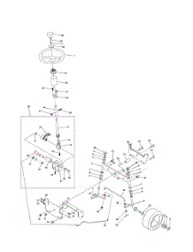 Steering Assembly parts for Poulan Riding Mower Tractor PPR1742STC from AppliancePartsPros.com