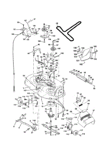 Mower Deck parts for Poulan Riding Mower Tractor PPR1742STC from AppliancePartsPros.com