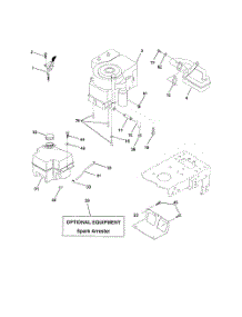 Engine parts for Poulan Riding Mower Tractor PPR17H42STC from AppliancePartsPros.com