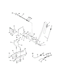 Mower Lift parts for Poulan Riding Mower Tractor PPR17H42STC from AppliancePartsPros.com