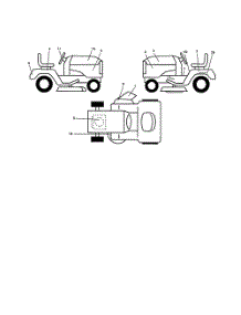 Decals parts for Poulan Riding Mower Tractor PPR2042STA from AppliancePartsPros.com