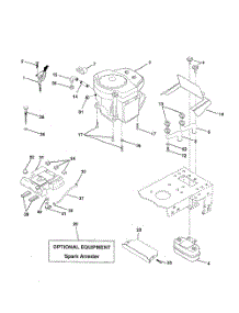Engine parts for Poulan Riding Mower Tractor PPR20H46STA from AppliancePartsPros.com