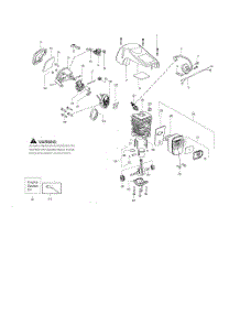 Shield  /  Cylinder  /  Crankshaft parts for Poulan Chainsaw PPR4218A from AppliancePartsPros.com