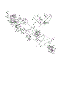 Mainframe, Left Side parts for Poulan Tiller PPRRT65A from AppliancePartsPros.com