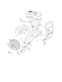 Mainframe, Right Side parts for Poulan Tiller PPRRT6B from AppliancePartsPros.com