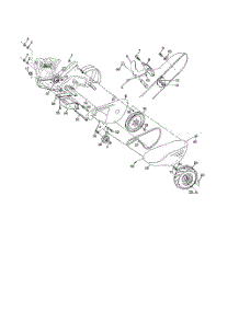 Mainframe, Left Side parts for Poulan Tiller PPRTH5A from AppliancePartsPros.com