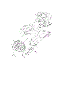 Mainframe, Right Side parts for Poulan Tiller PPRTH5A from AppliancePartsPros.com