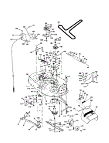 Mower Deck parts for Poulan Riding Mower Tractor PR16H42STB from AppliancePartsPros.com