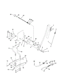 Mower Lift parts for Poulan Riding Mower Tractor PR1742STB from AppliancePartsPros.com