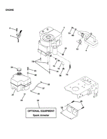Engine parts for Poulan Riding Mower Tractor PR17H42STA from AppliancePartsPros.com