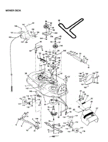 Mower Deck parts for Poulan Riding Mower Tractor PR17H42STA from AppliancePartsPros.com
