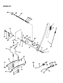Mower Lift parts for Poulan Riding Mower Tractor PR17H42STA from AppliancePartsPros.com