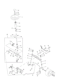 Steering Assembly parts for Poulan Riding Mower Tractor PR17H42STB from AppliancePartsPros.com