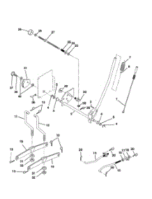 Mower Lift parts for Poulan Riding Mower Tractor PR17H42STB from AppliancePartsPros.com
