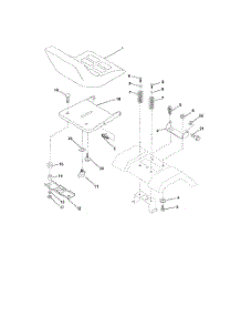 Seat Assembly parts for Poulan Riding Mower Tractor PR1842STA from AppliancePartsPros.com