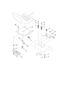 Seat Assembly parts for Poulan Riding Mower Tractor PR1842STC from AppliancePartsPros.com