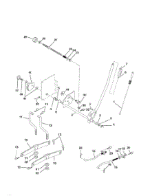 Mower Lift parts for Poulan Riding Mower Tractor PR18542STA from AppliancePartsPros.com