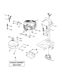 Engine parts for Poulan Riding Mower Tractor PR18542STB from AppliancePartsPros.com